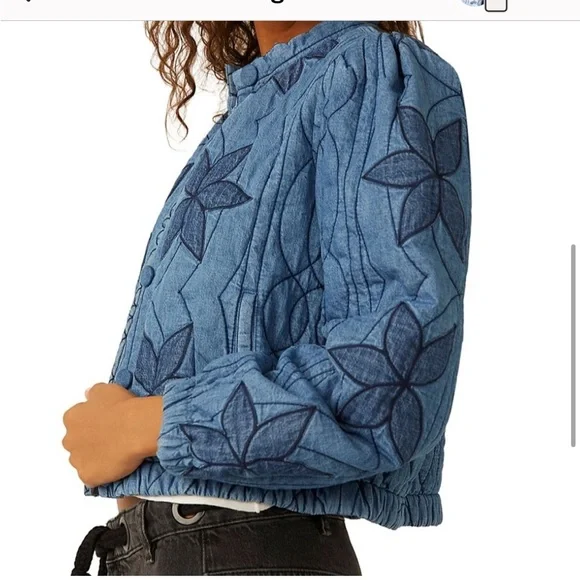 Free People Quinn Quilted Jacket nwt size medium - Picture 5 of 10